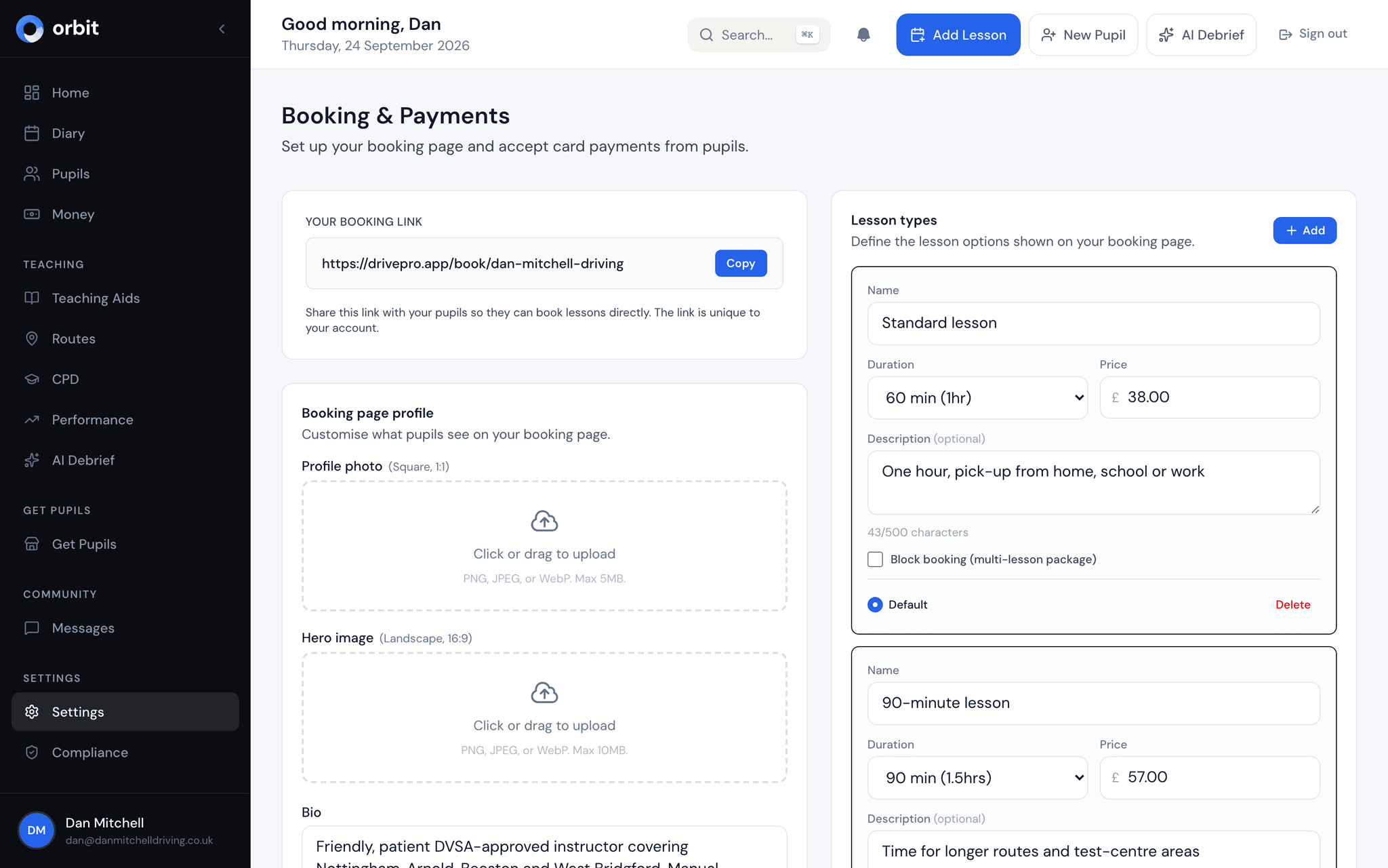 Card Payments screenshot