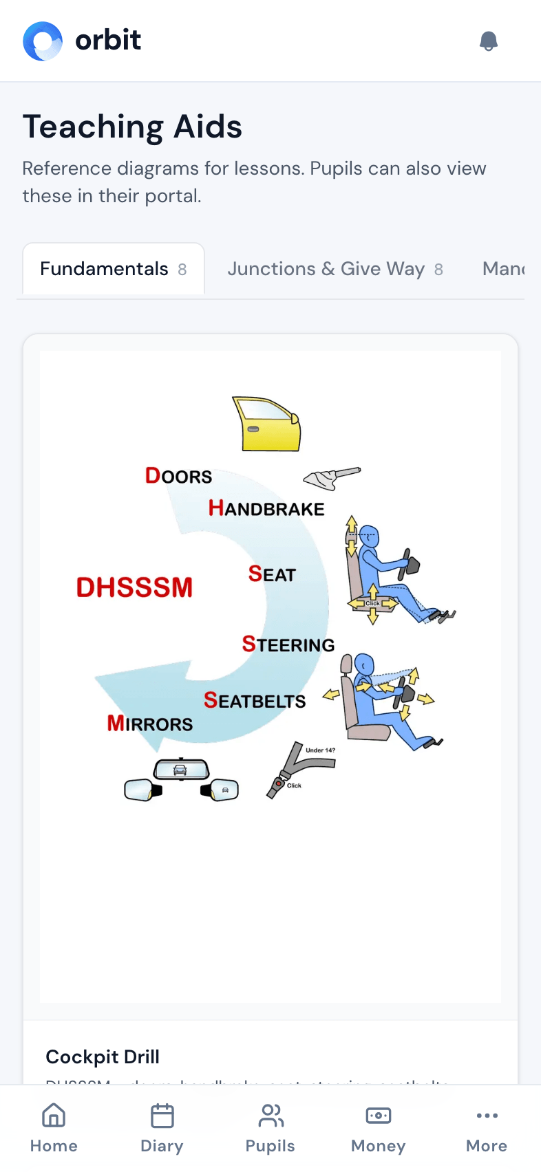 Teaching aids on mobile